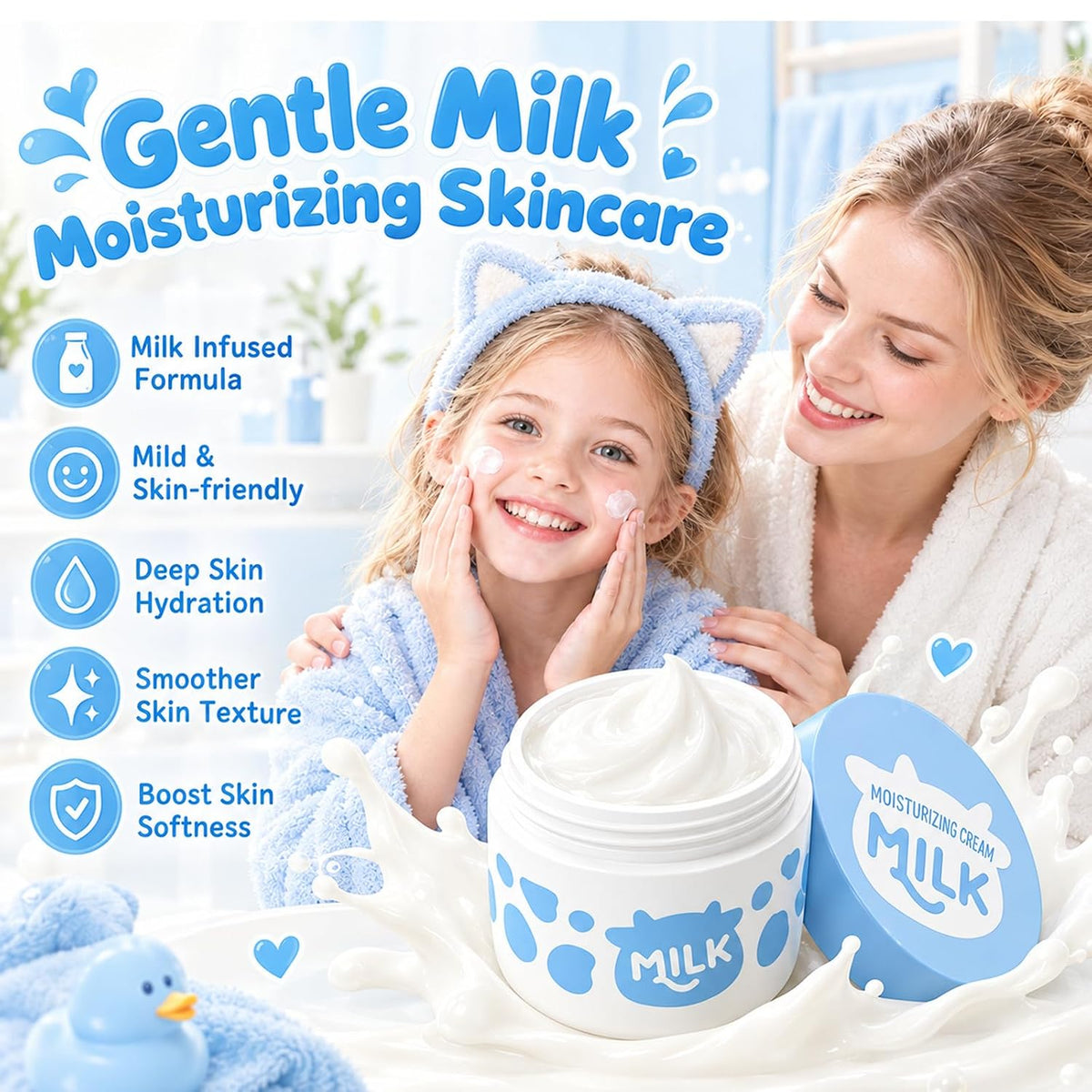Milk Moisturizer for Kids & Teens – Hydrating, Lightweight Daily Cream
